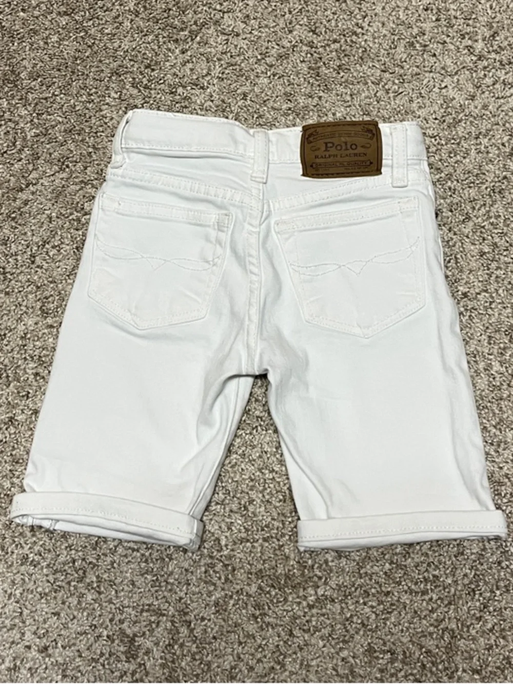 Polo Ralph Lauren Sullivan Slim Kids White Denim Shorts